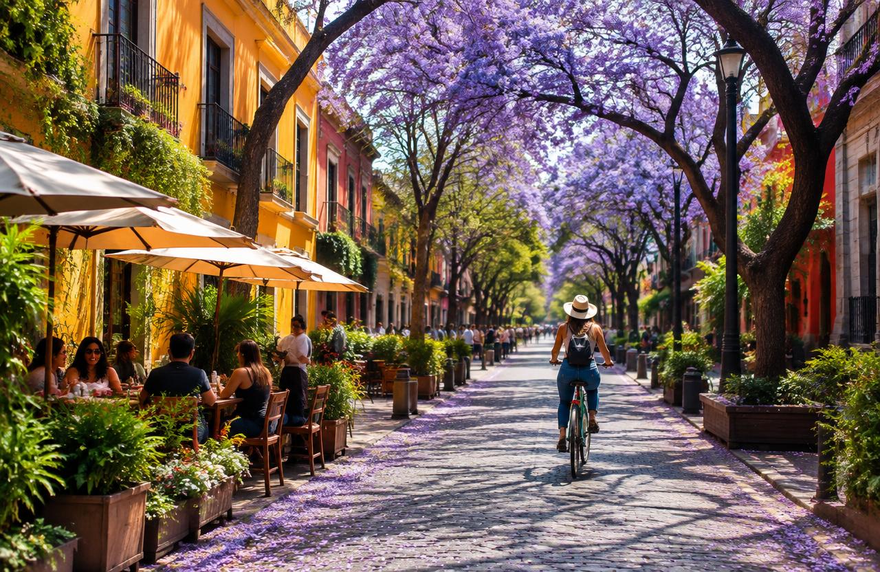 Cobalt Walls & Courtyard Books: Coyoacán Slowly